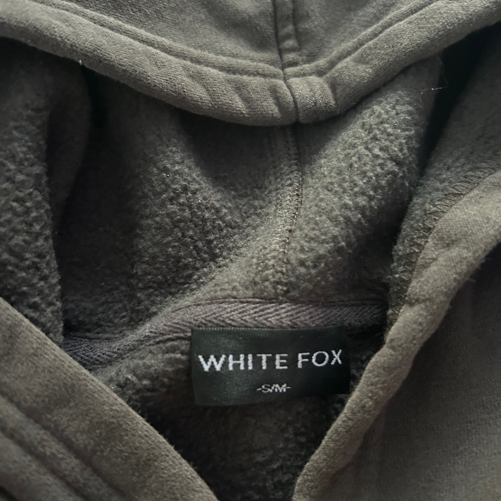 White Fox Boutique Black Hoodie with Small Chest Logo - Picture 2 of 3
